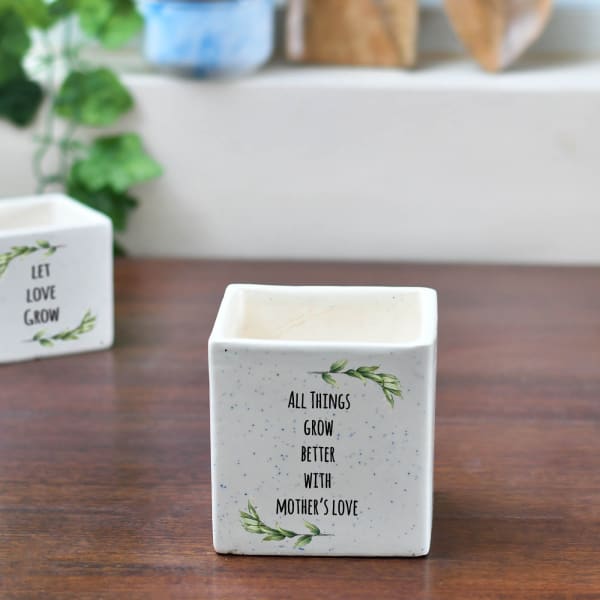 Personalized Ceramic Planter Set Gift/Send Home and Living Gifts