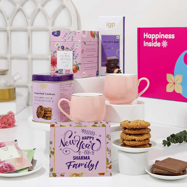Personalized Cheers To New Year Hamper