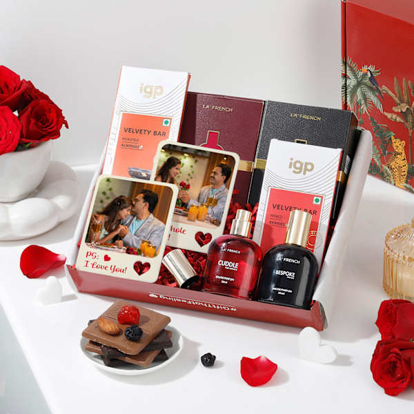 Personalized Cherished Love Gift Hamper For Couple