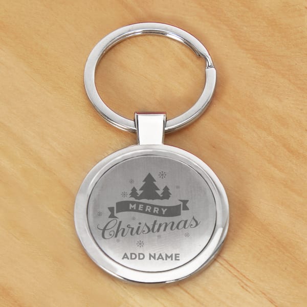 Personalized Christmas Keychain