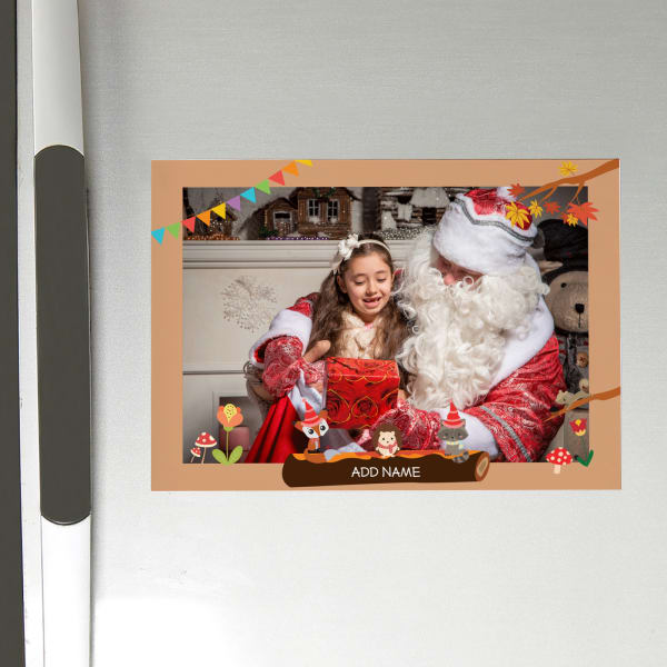 Personalized Christmas Photo Fridge Magnet