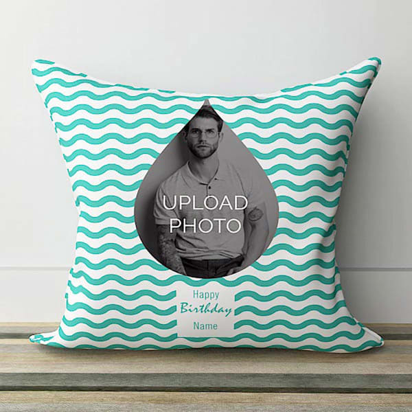 Personalized Classy Men Birthday Cushion