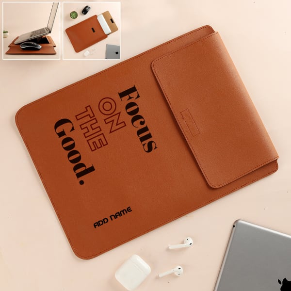 Personalized Convertible Laptop Sleeve N Stand