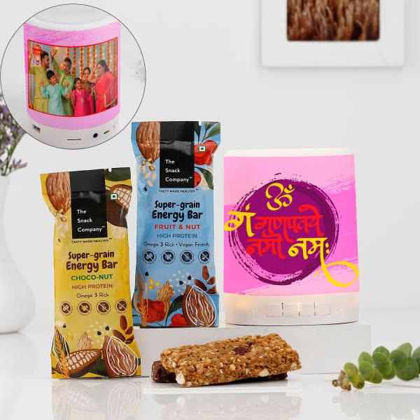 Personalized Cool Diwali Beats and Snacks Combo