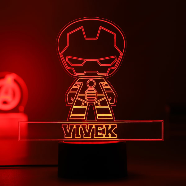 Personalized Coolest Iron Man LED Lamp