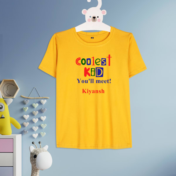 Personalized Coolest Kid Tee For Boys