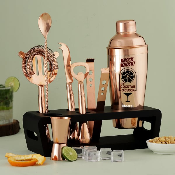 Personalized Copper Bar Set For Dads