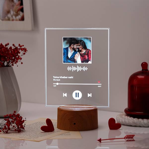 Personalized Couple's Spotify LED Lamp