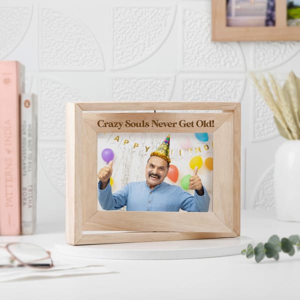 Personalized Crazy Souls Never Get Old Photo Frame