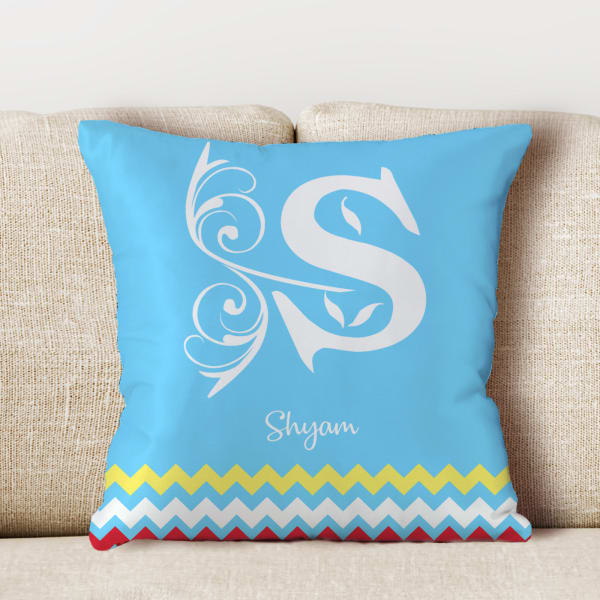 Personalized Cushion with Initial Gift/Send Home and Living Gifts