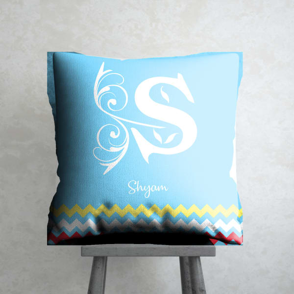 Personalized Cushion with Initial