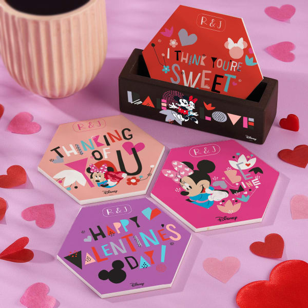 Personalized Cute Minnie Mouse Coasters