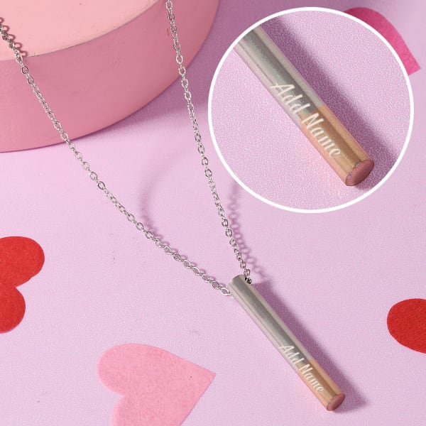 Personalized Cylindrical Pendant