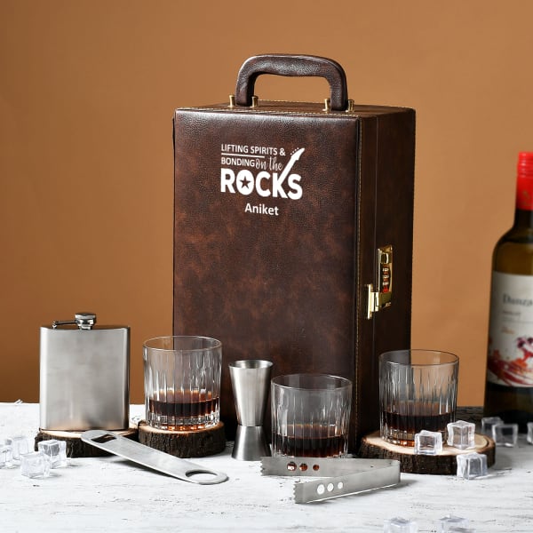 Personalized Dad's Bar Collection Set