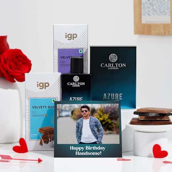 Personalized Delightful Indulgence Birthday Hamper For Him