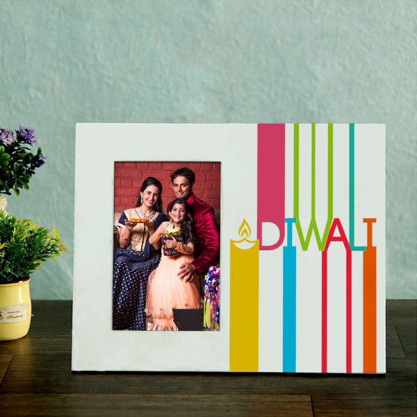 Personalized Diwali Wooden Photo Frame