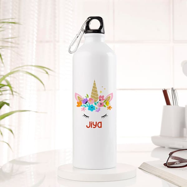 Personalized Dreamy Unicorn Sipper Bottle