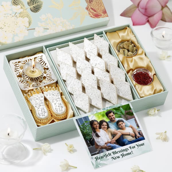 Personalized Exquisite Charan Paduka Housewarming Hamper