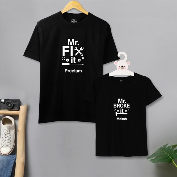 Personalized Father and Son T-Shirts