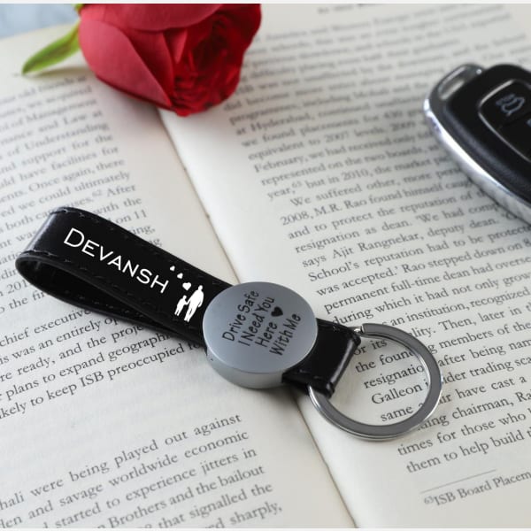 Personalized Father's Day Keychain