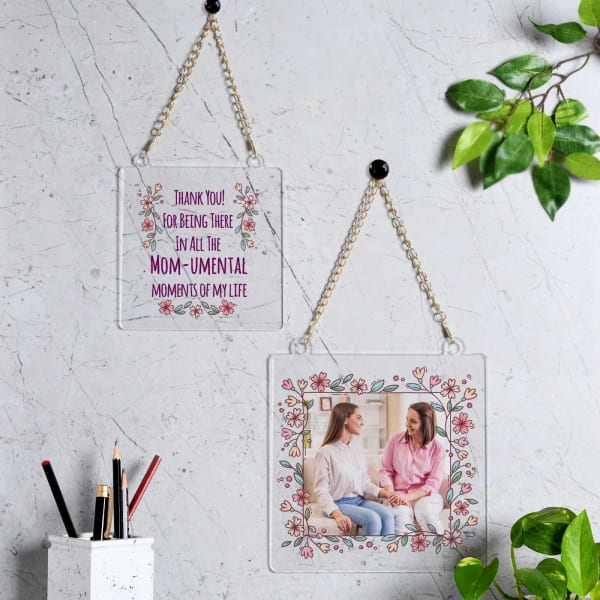 Personalized Floral Frames for Moms (Set of 2)
