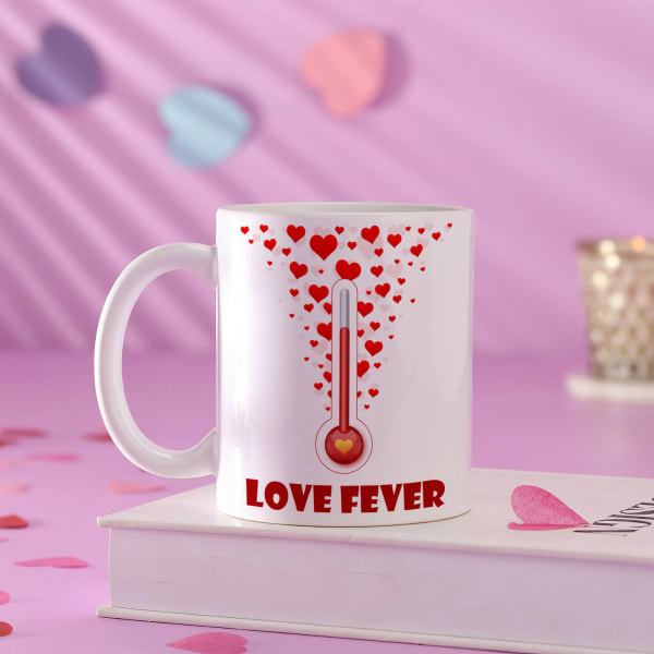 Personalized Flying Hearts Ceramic Mug