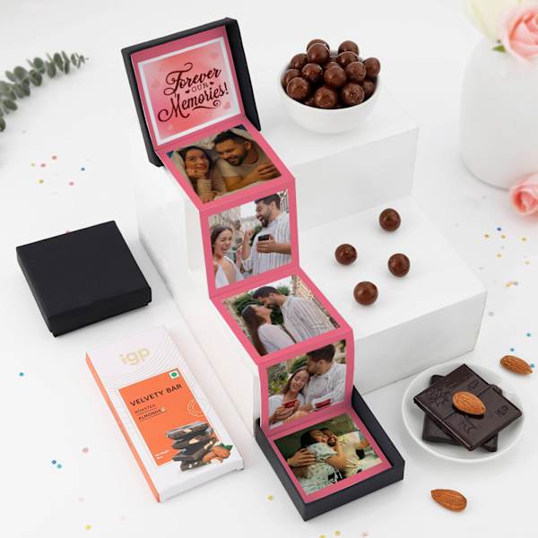 Personalized Forever Memories Valentine's Day Pop-Up Box