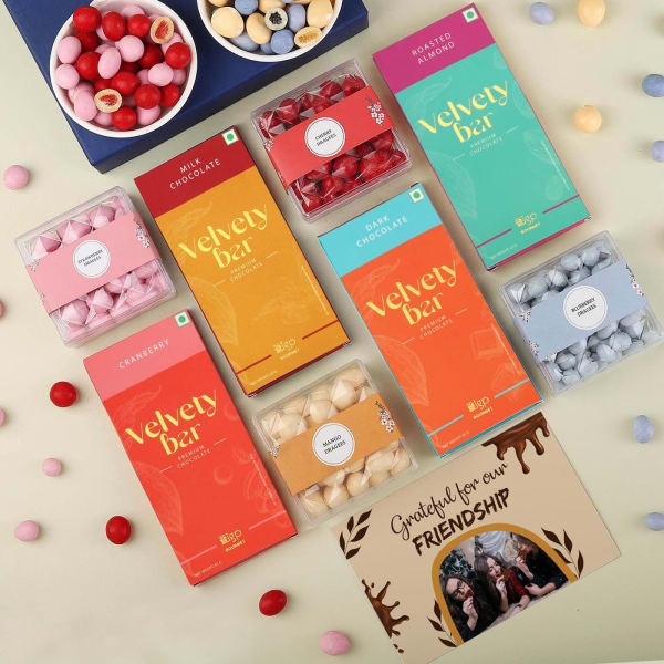 Personalized Fruit and Nut Chocolates Gift Box
