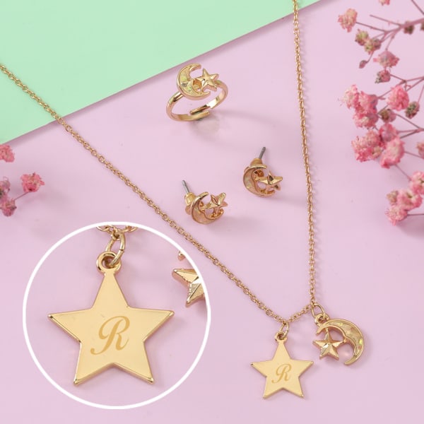Personalized Girls Star Jewellery Set