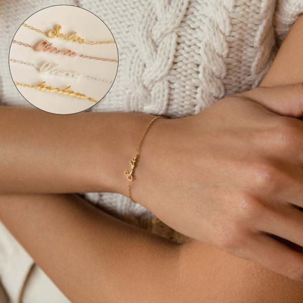 Personalized Gold Handmade Bracelet For Women