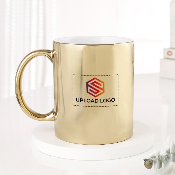 Personalized Gold Metallic Mug