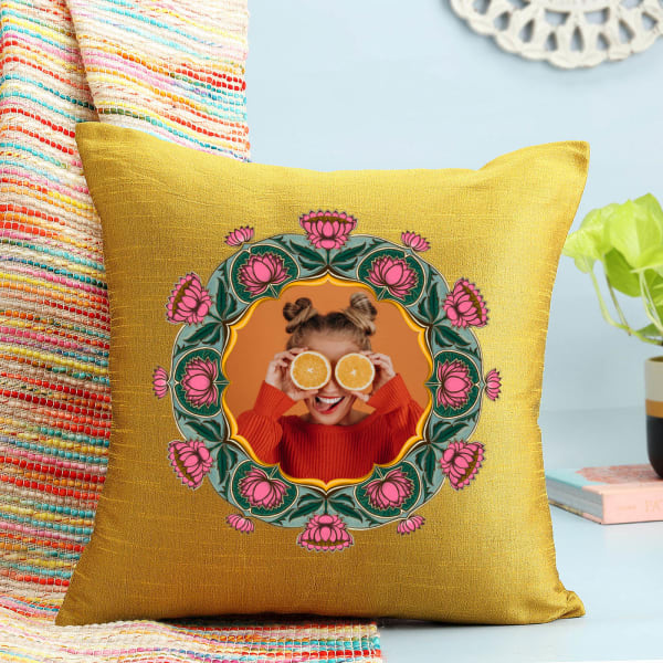 Personalized Golden Yellow Cushion Cover