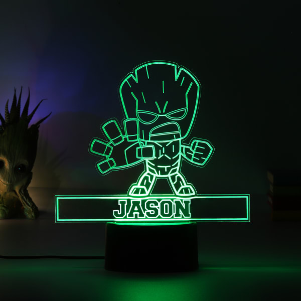 Personalized Groot Attack LED Lamp
