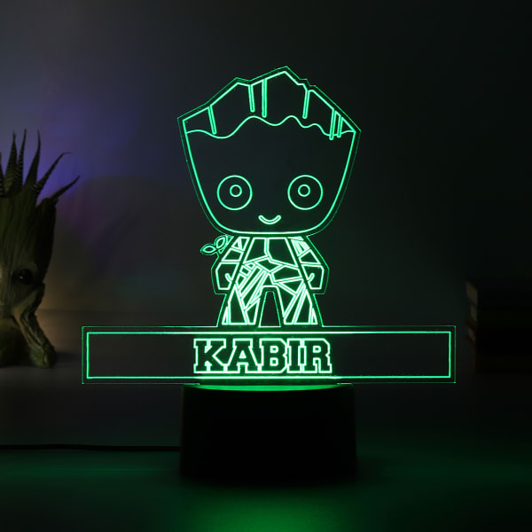 Personalized Groot LED Lamp