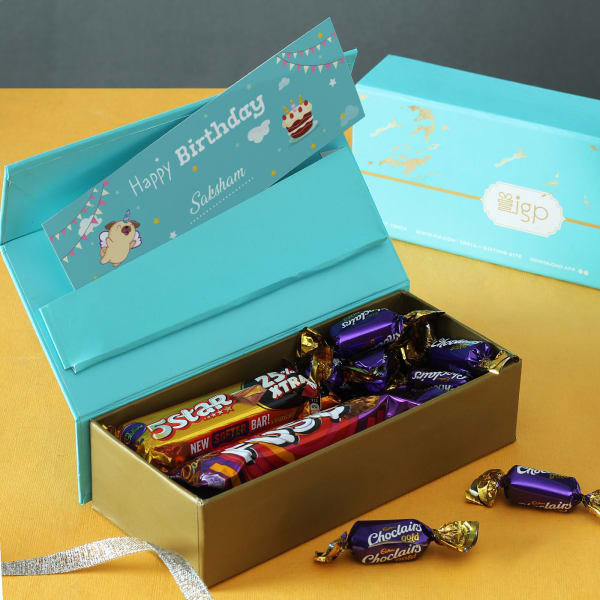 Personalized Happy Birthday Chocolate Gift Box Gift/Send