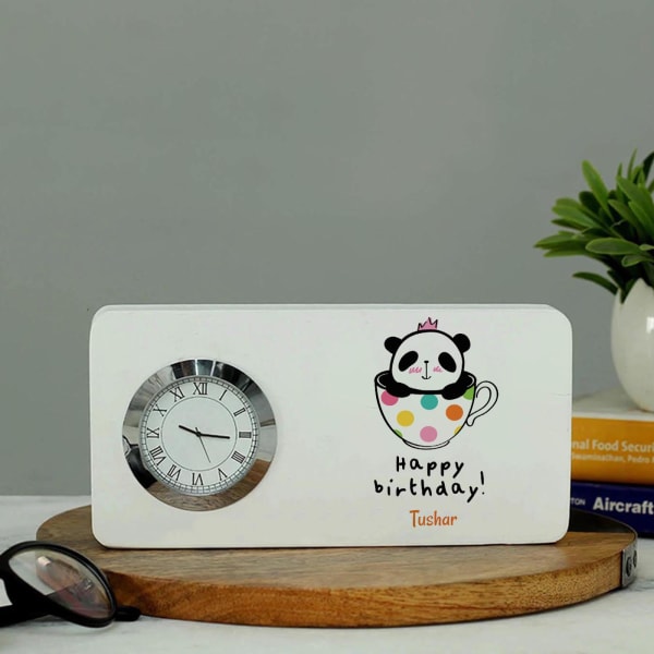Personalized Happy Birthday Table Clock