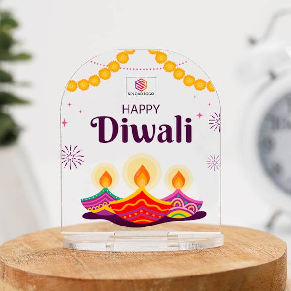 Personalized Happy Diwali Acrylic Table Top