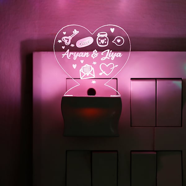 Personalized Heart LED Lamp