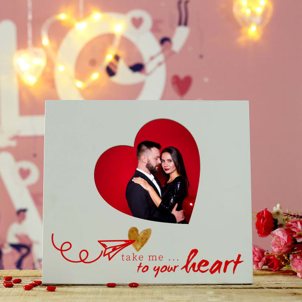 Personalized Heart-shaped Photo Frame