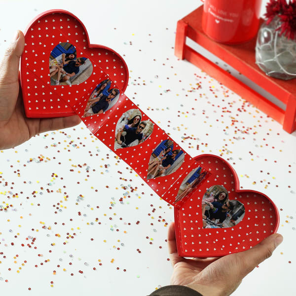 Personalized Heart Shaped Photo PopUp Box