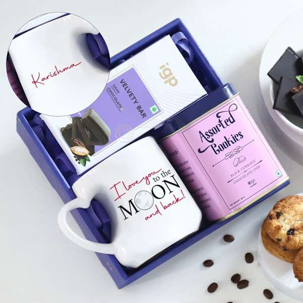 Personalized Heartfelt Love You To The Moon Hamper