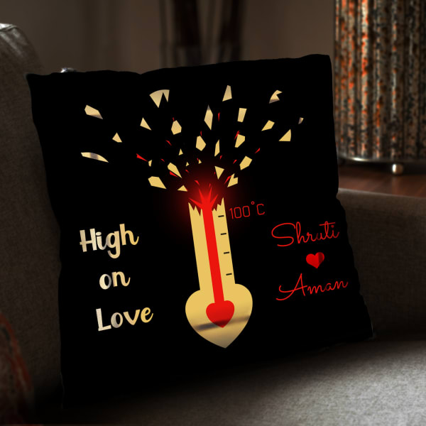 Personalized High On Love Cushion