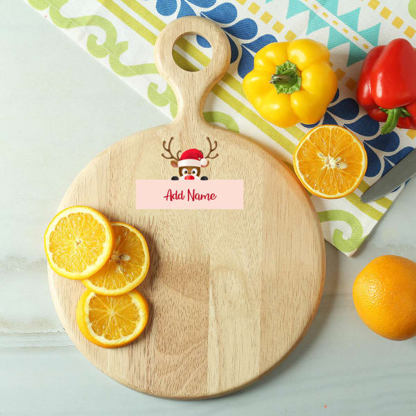 Personalized Holiday Special Wooden Chopping Board