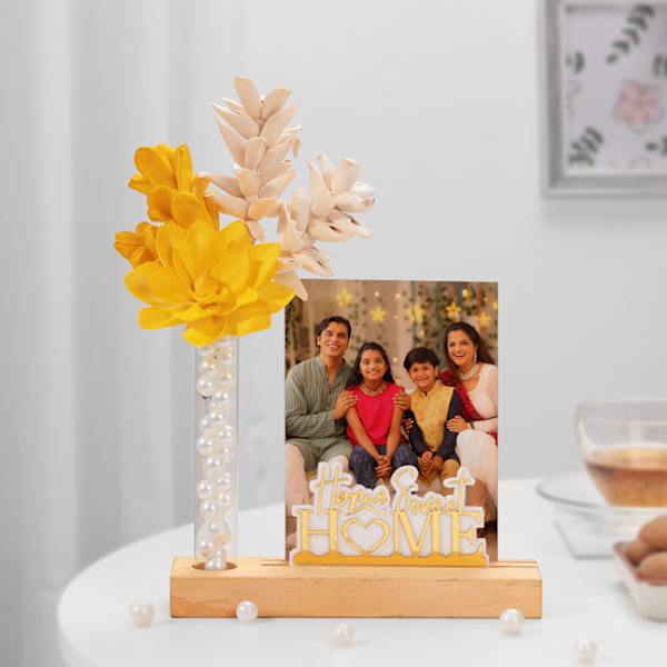 Personalized Home Sweet Home Photo Stand Combo