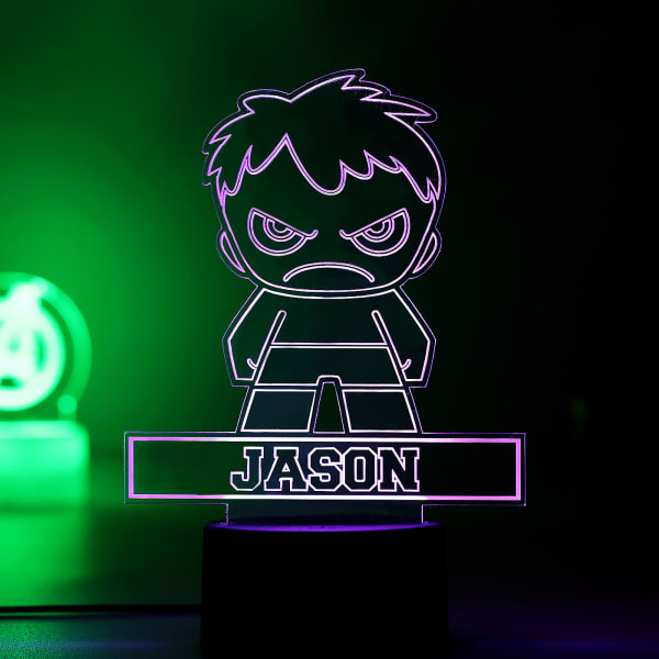 Personalized Hulk LED Lamp