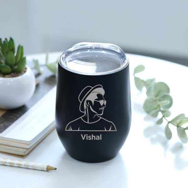 Personalized Insulated Stainless Steel Mug with Lid