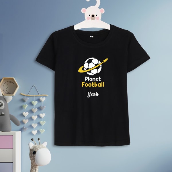 Personalized Kids T-Shirt in Black