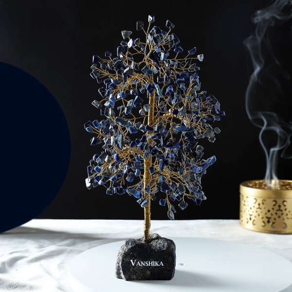Personalized Lapis Lazuli Gemstone Tree For Positivity - 500 Chips
