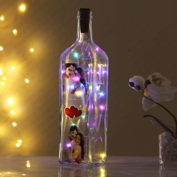 Personalized LED Bottle Lamp: Gift/Send Home and Living Gifts Online