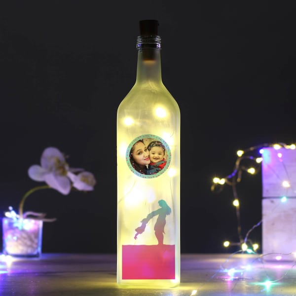 Personalized LED Bottle Lamp for Mom